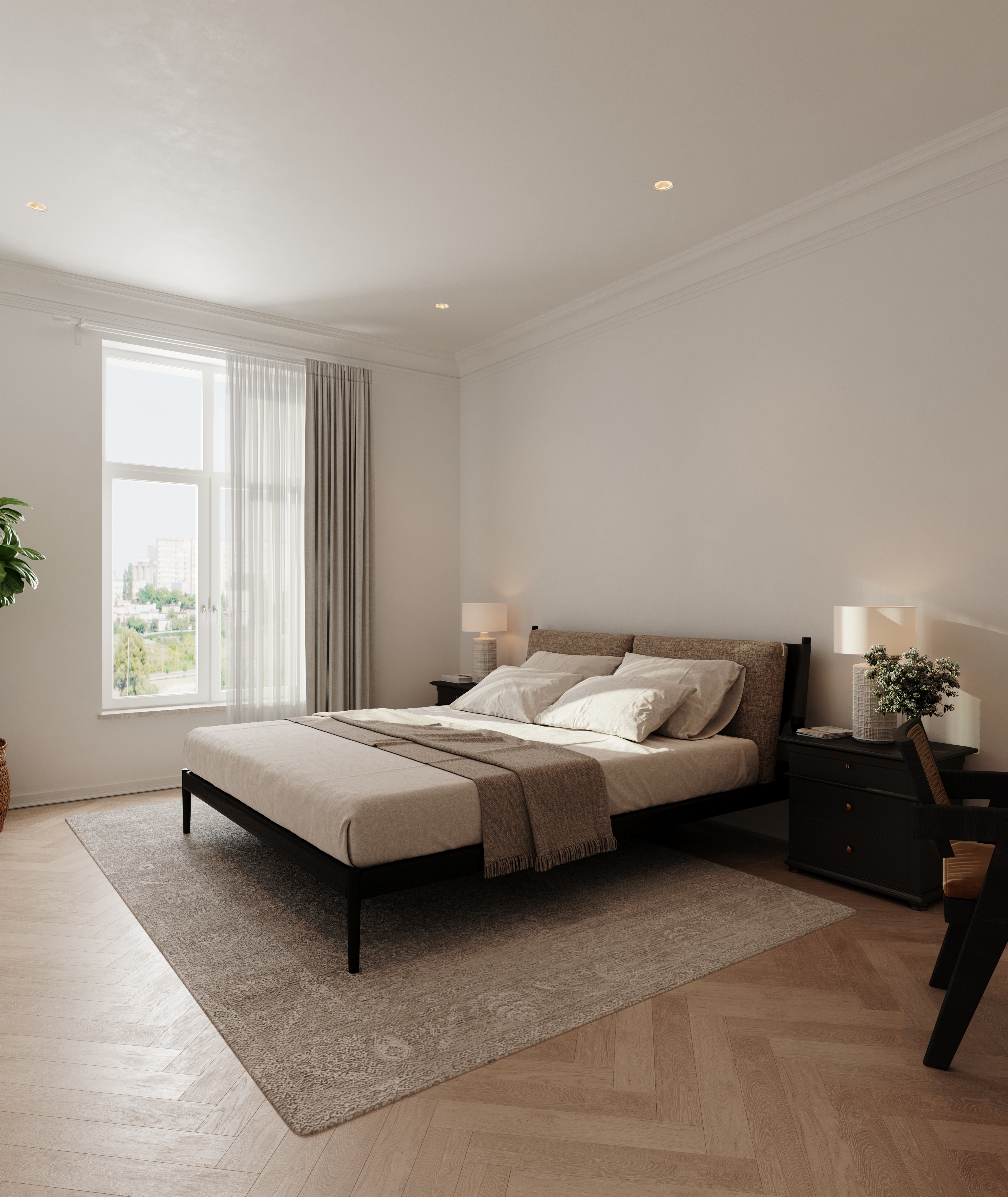 Evening living room