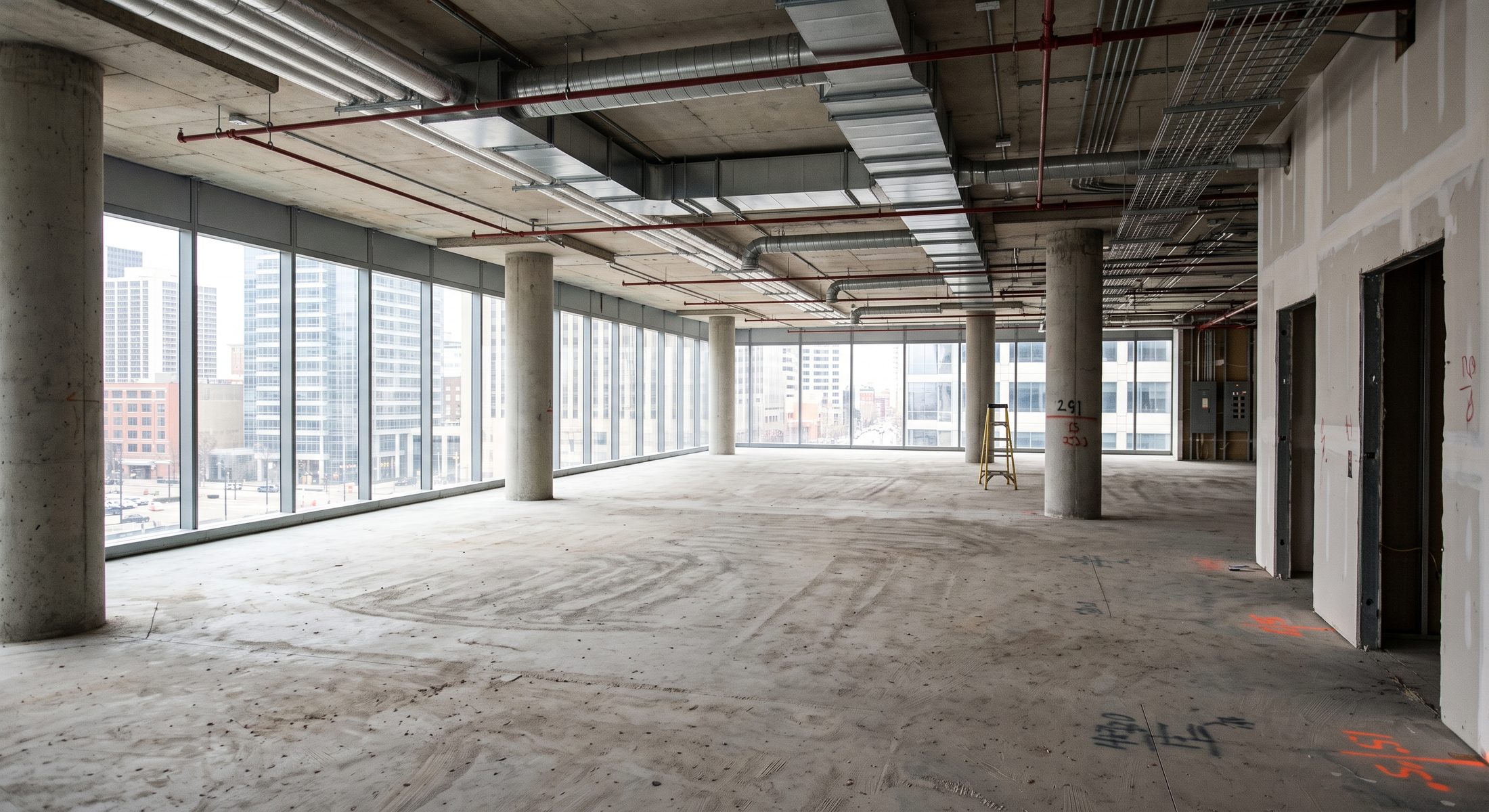 Before — the space as we found it