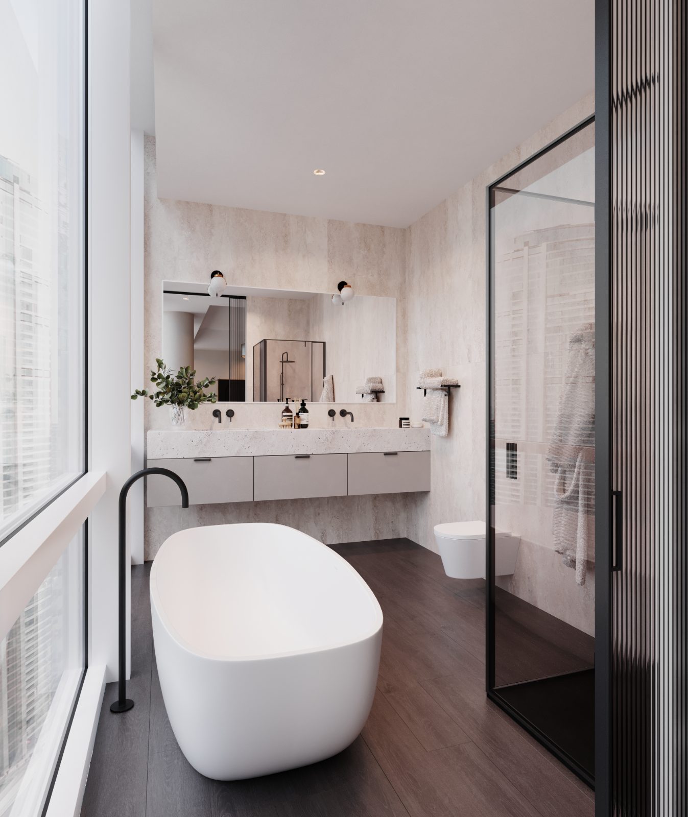 A show apartment shown virtually