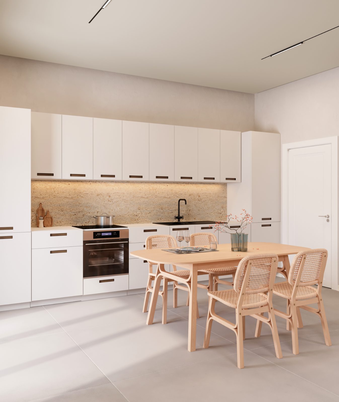 A unit interior specified before it is built