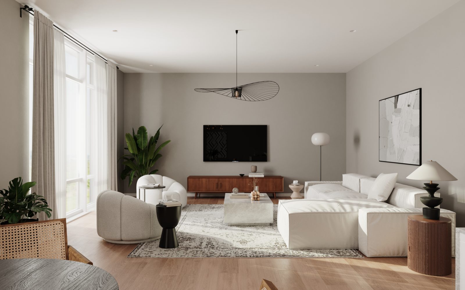 Bright living room
